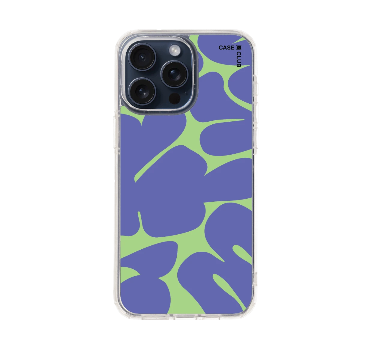 purple & green leaf pattern